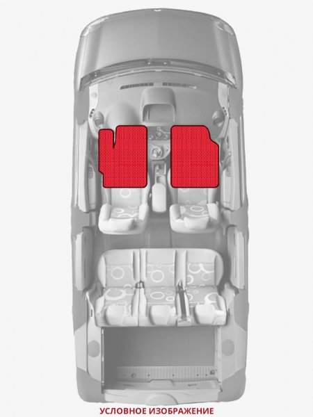 ЭВА коврики «Queen Lux» передние для Bugatti Chiron